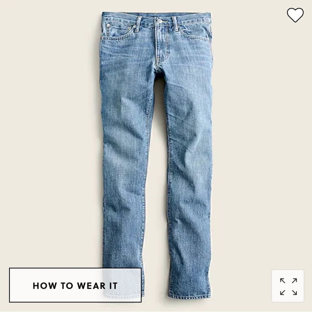 J. Crew 484 Slim-fit jean in five-year wash*